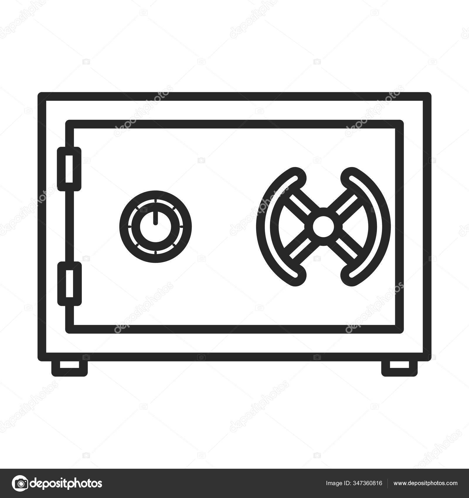 Door Of Storage Vector Icon Outline Vector Icon Isolated On White Background Door Of Storage Stock Vector C Magicleaf 347360816
