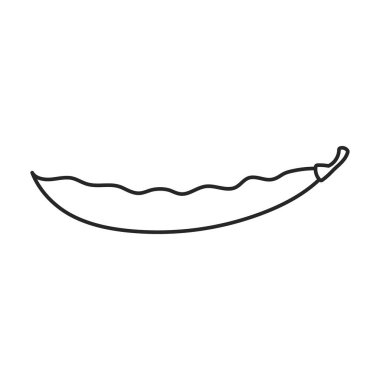 Kapsül vektör simgesinin fasulyesi. Beyaz arkaplan fasulyesi üzerinde izole edilmiş ana vektör simgesi..