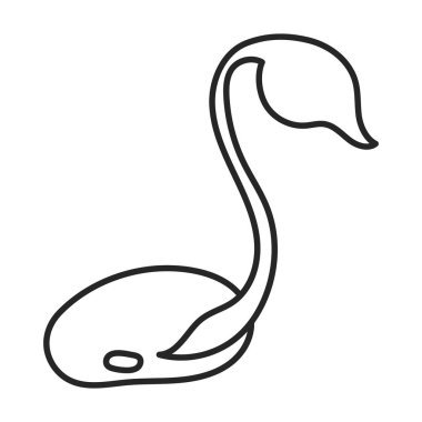 Soya fasulyesi vektör simgesi. Ana vektör simgesi fasulyenin beyaz arka planında izole edilmiş. .