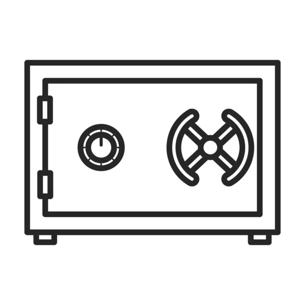 Puerta del vector de almacenamiento icon.Outline icono del vector aislado en la puerta de fondo blanco de almacenamiento  . — Vector de stock