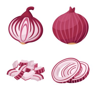 Isolated object of vegetable and ingredient icon. vegetable and food vector icon for stock.