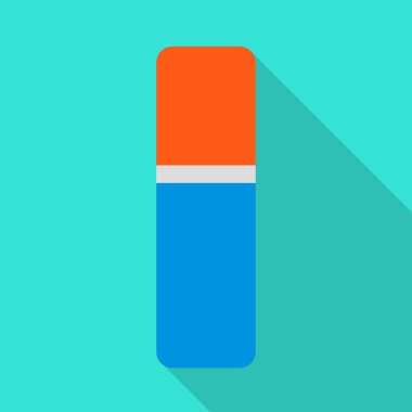 Silgi ve lastik işaretinin vektör çizimi. Silici web ögesi ve stok vektör illüstrasyonunu sil.