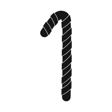 Isolated object of lollipop and cane icon. Web element of lollipop and spiral stock symbol for web.
