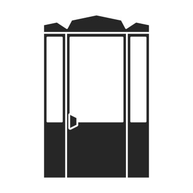 Lift vector icon.Black vector icon isolated on white background lift.