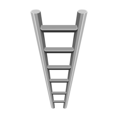 Ladder vector icon.Cartoon vector icon isolated on white background ladder.