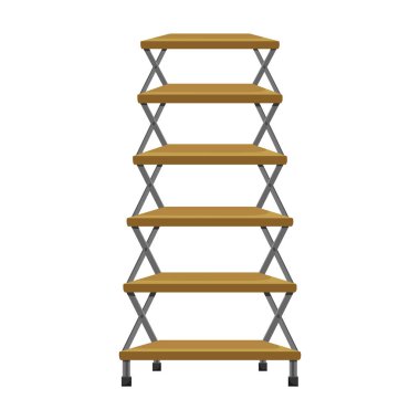 Ladder vector icon.Cartoon vector icon isolated on white background ladder.