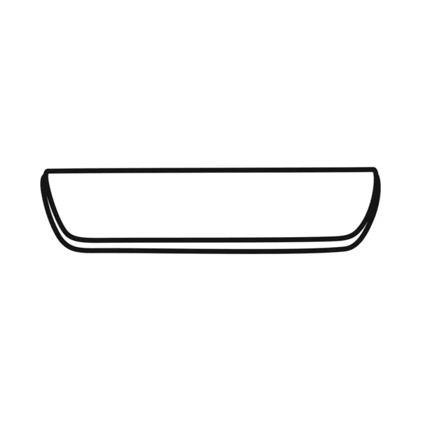 Vector illustration of cutlet and sausage symbol. Web element of cutlet and product stock symbol for web. — Stok Vektör