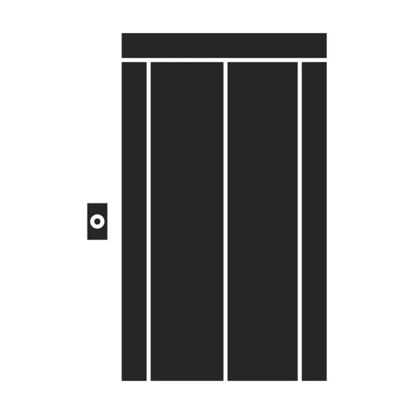 Icône vectorielle.Icône vectorielle noire isolée sur fond blanc ascenseur . — Image vectorielle