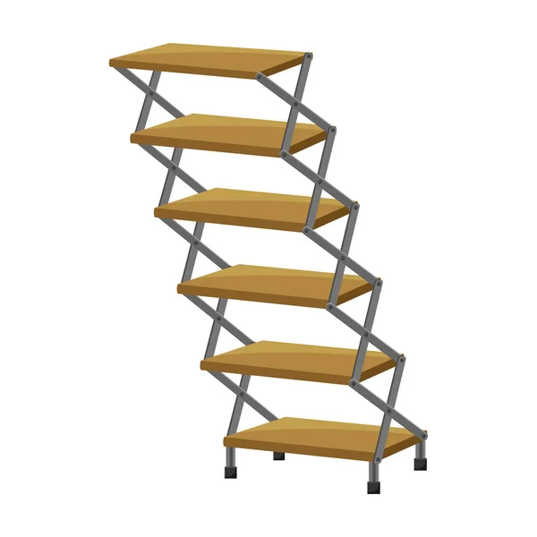 Ladder vector icon.Cartoon vector icon isolated on white background ladder. — Διανυσματικό Αρχείο