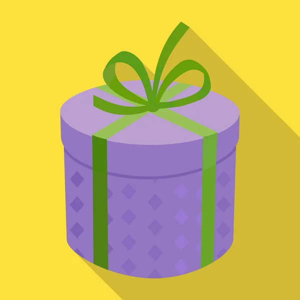 Icono de vector Giftbox. Icono de vector plano aislado en fondo blanco giftbox . — Vector de stock