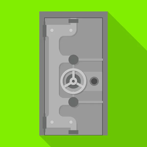 Bank safe vector icon.Flat vector icon isolated on white background bank safe. — Wektor stockowy