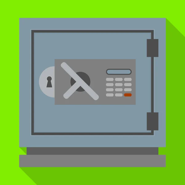 Bank safe vector icon.Flat vector icon isolated on white background bank safe. — Stockvector