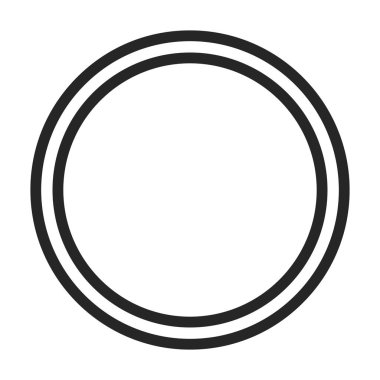 Rivet bolt vector icon.Outline vector icon isolated on white background rivet bolt.