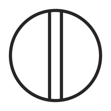 Rivet bolt vector icon.Outline vector icon isolated on white background rivet bolt.