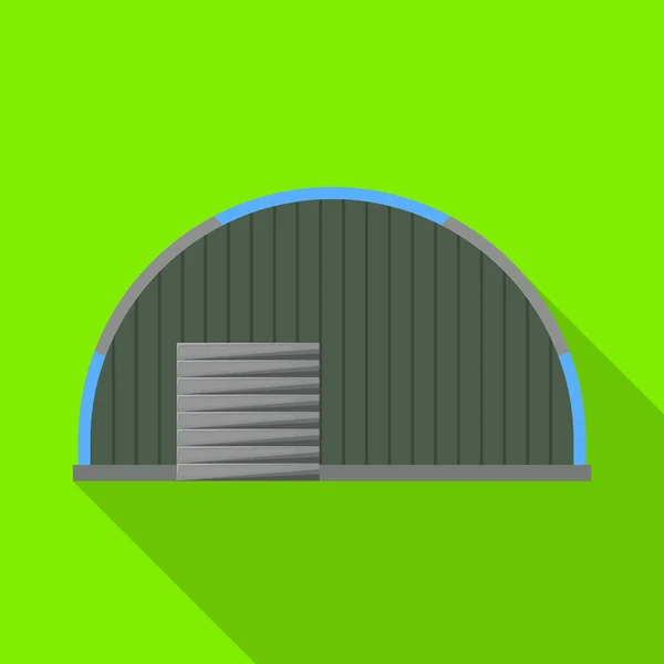 Vector illustration of hangar and warehouse sign. Graphic of hangar and storehouse stock vector illustration. — Stock Vector