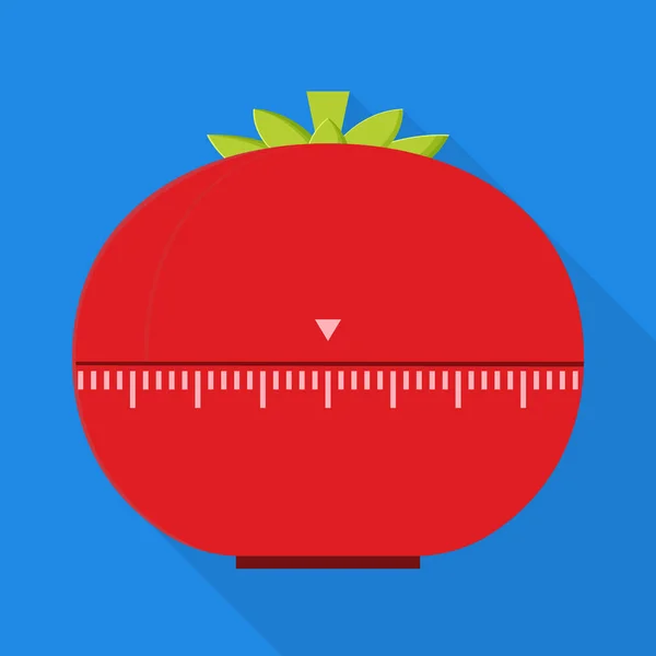 Vector design of timer and tomato symbol. Graphic of timer and clock vector icon for stock. — 图库矢量图片