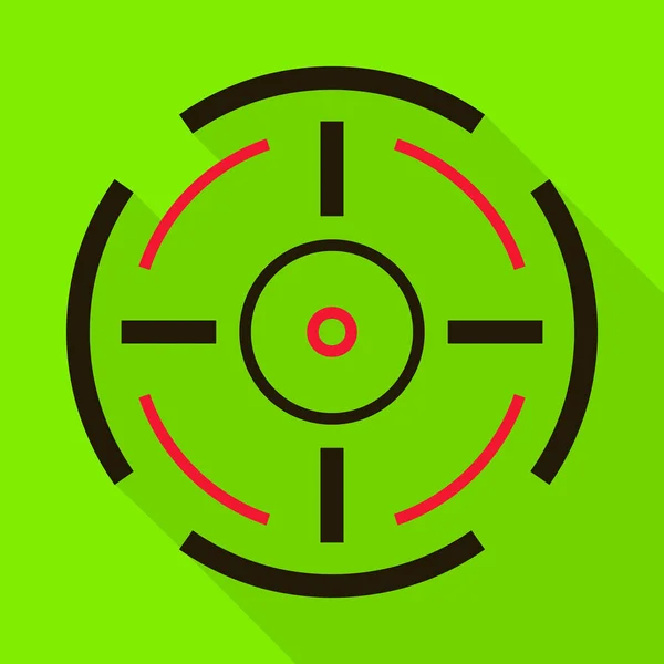 Eye target vector icon.Flat vector icon isolated on white background eye target. — Stockvektor