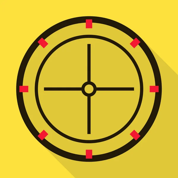 Eye target vector icon.Flat vector icon isolated on white background eye target. — Stok Vektör