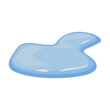 Water puddle vector icon.Cartoon vector icon isolated on white background water puddle.