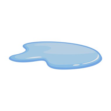 Water puddle vector icon.Cartoon vector icon isolated on white background water puddle.