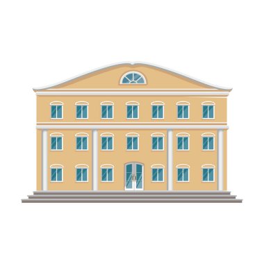 Building of government vector icon.Cartoon vector icon isolated on white background building of government .