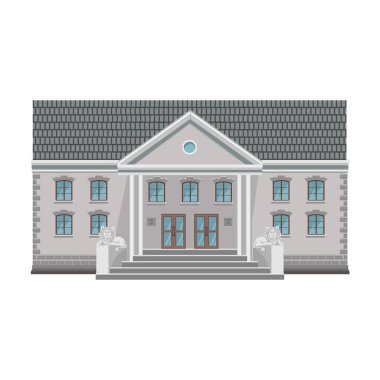 Building of government vector icon.Cartoon vector icon isolated on white background building of government .