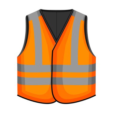 Safety vest vector icon.Cartoon vector icon isolated on white background safety vest.