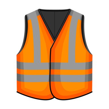 Safety vest vector icon.Cartoon vector icon isolated on white background safety vest. clipart