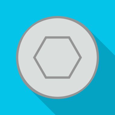 Rivet bolt vector icon.Flat vector icon isolated on white background rivet bolt.