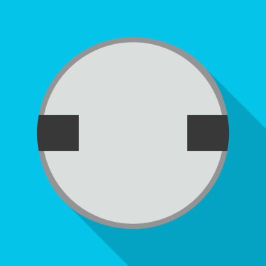 Fastener head vector icon.Flat vector icon isolated on white background fastener head.