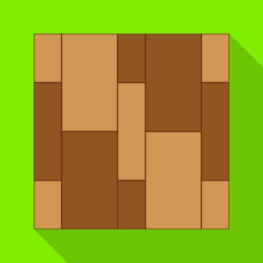Parquet floor vector icon.Flat vector icon isolated on white background parquet floor.