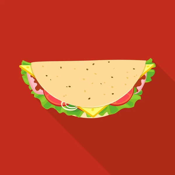 Ilustración vectorial del logotipo de hoagie y hamburguesa. Elemento Web de la ilustración del vector de caldo de hoagie y queso . — Vector de stock