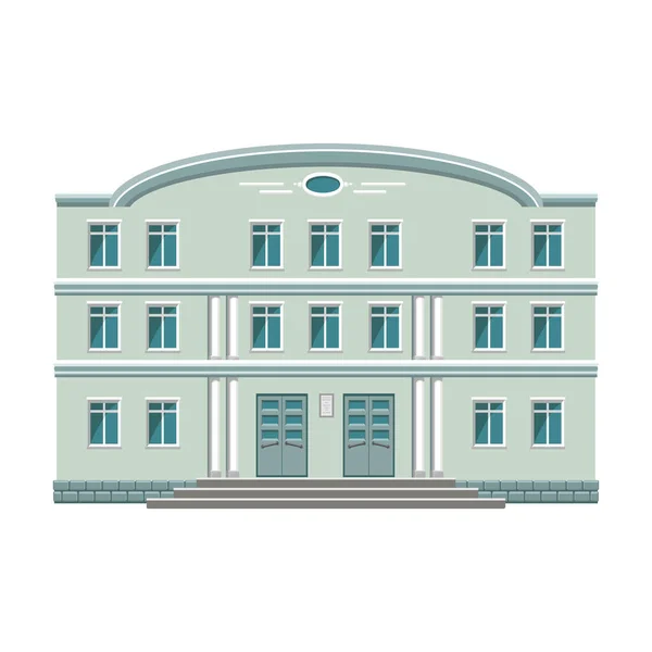 Building of government vector icon.Cartoon vector icon isolated on white background building of government . — 图库矢量图片