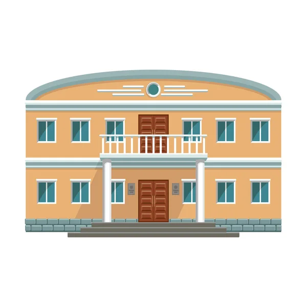 Building of government vector icon.Cartoon vector icon isolated on white background building of government . — Stock Vector