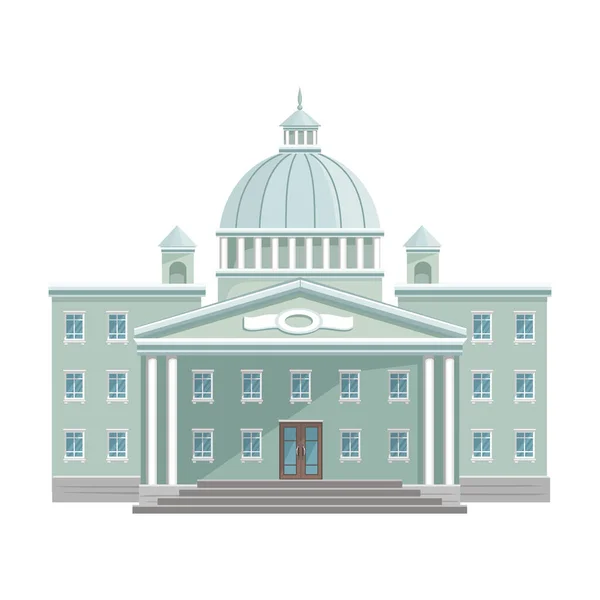 Building of government vector icon.Cartoon vector icon isolated on white background building of government . — 스톡 벡터