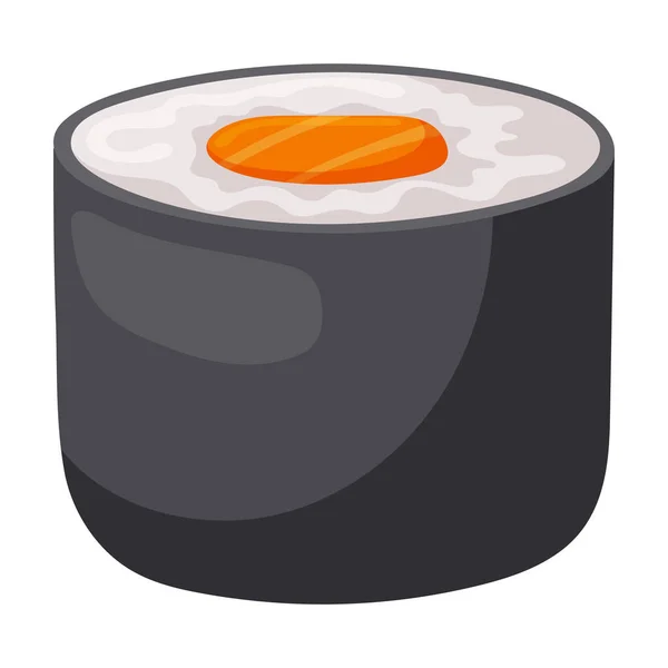 Sushi vector icon.Cartoon vector icon isolated on white background japanese food. — Stock vektor