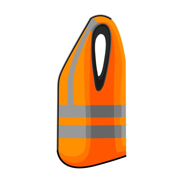 Safety vest vector icon.Cartoon vector icon isolated on white background safety vest. — Stockvektor