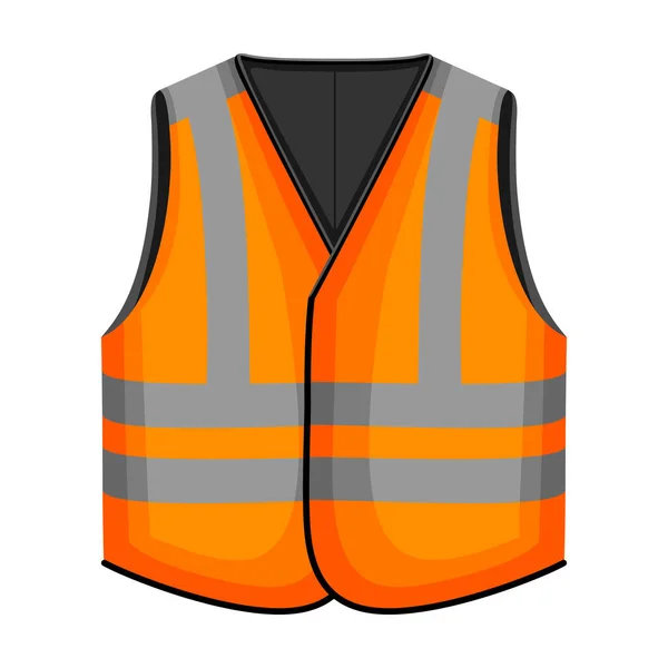 Safety vest vector icon.Cartoon vector icon isolated on white background safety vest. — Stok Vektör
