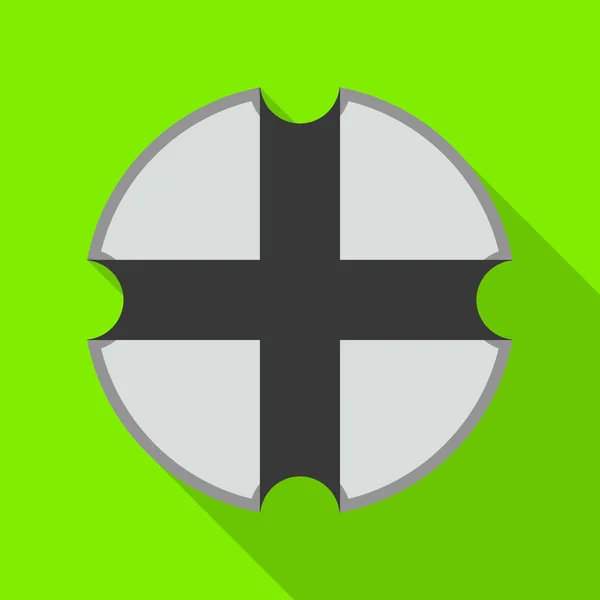 Fastener head vector icon.Flat vector icon isolated on white background fastener head. — Stok Vektör