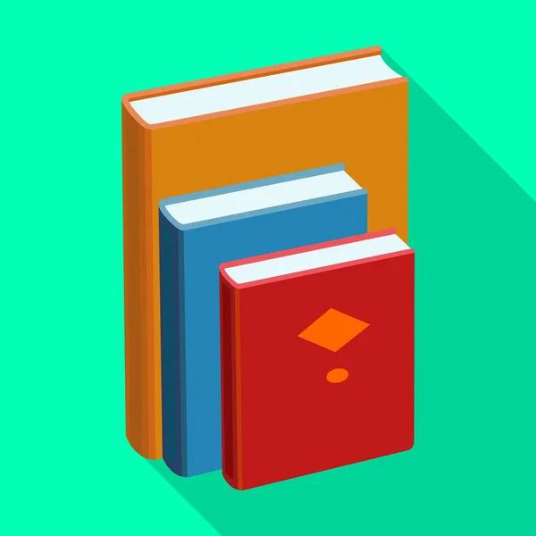 Stack of books vector icon.Flat vector icon isolated on white background stack of books . — Stockvector