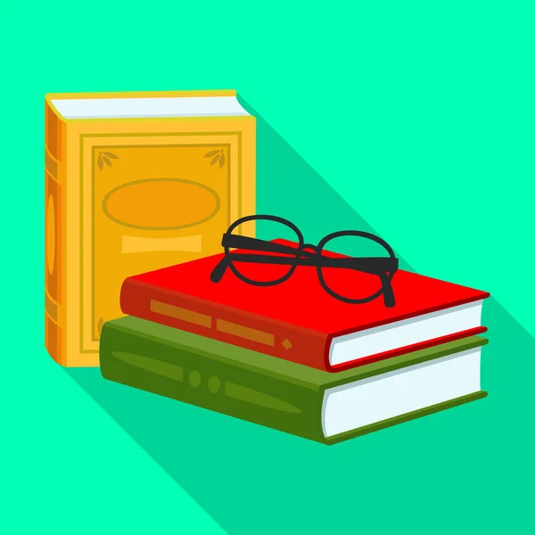 Stack of books vector icon.Flat vector icon isolated on white background stack of books . — Stock Vector