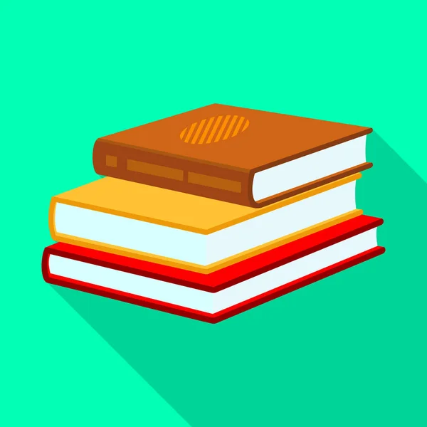 Stack of books vector icon.Flat vector icon isolated on white background stack of books . — Stock Vector