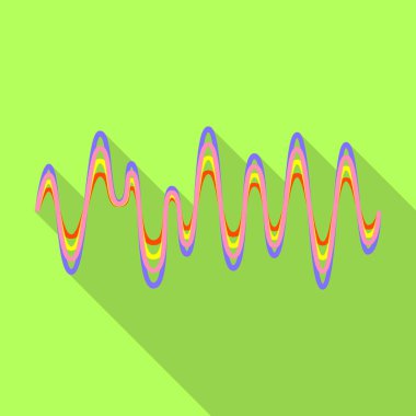 Sound of wave vector icon.Flat vector icon isolated on white background sound of wave .