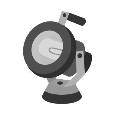 Spot ışığı ve ekipman logosunun vektör tasarımı. Stok için spot ışığı ve parlak vektör simgesi web ögesi.