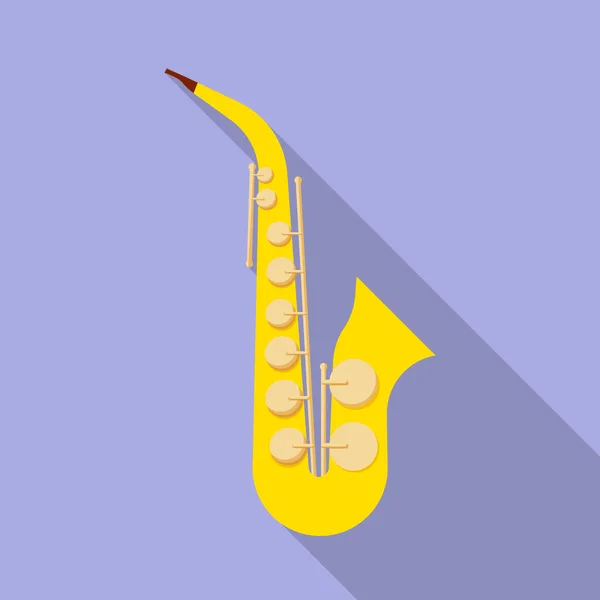 Ilustración vectorial de saxofón y símbolo del jazz. Gráfico de saxofón y música símbolo de stock para web . — Vector de stock