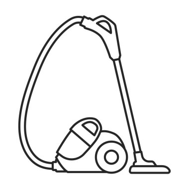 Vacuum cleaner vector icon.Outline vector icon isolated on white background vacuum cleaner .