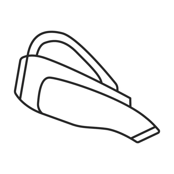 Aspirador vector icon.Outline icono del vector aislado en la aspiradora de fondo blanco  . — Vector de stock