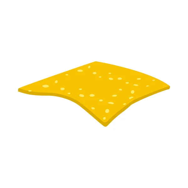 Ilustración vectorial del signo de queso y rebanada. Elemento Web del icono del queso y el vector de leche para stock . — Vector de stock
