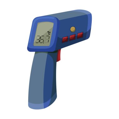 Gun thermometer vector icon.Cartoon vector icon isolated on white background gun thermometer .