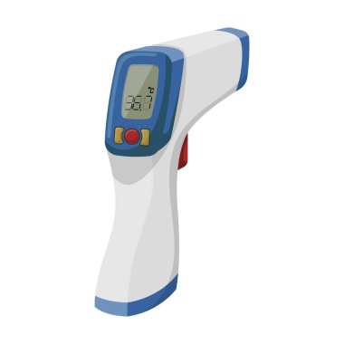 Gun thermometer vector icon.Cartoon vector icon isolated on white background gun thermometer .